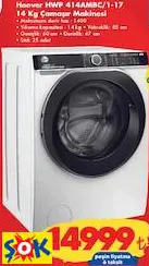 HOOVER HWP 414AMBC/1-17 14 KG ÇAMAŞIR MAKİNESİ